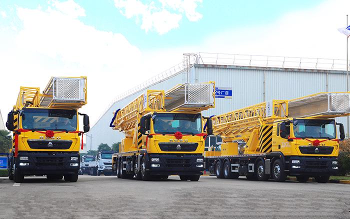 實(shí)用為王，破解路橋檢測(cè)難題！ 徐工橋梁檢測(cè)車批量啟程西部