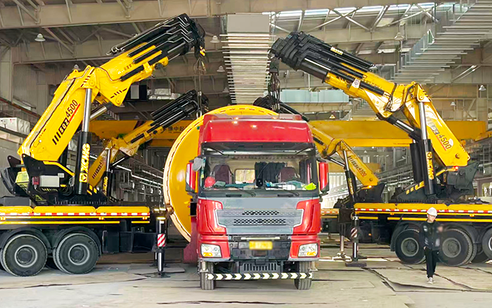 四臂聯(lián)動破局！徐工 SQZ4500C 低矮廠房 “扛鼎” 160t