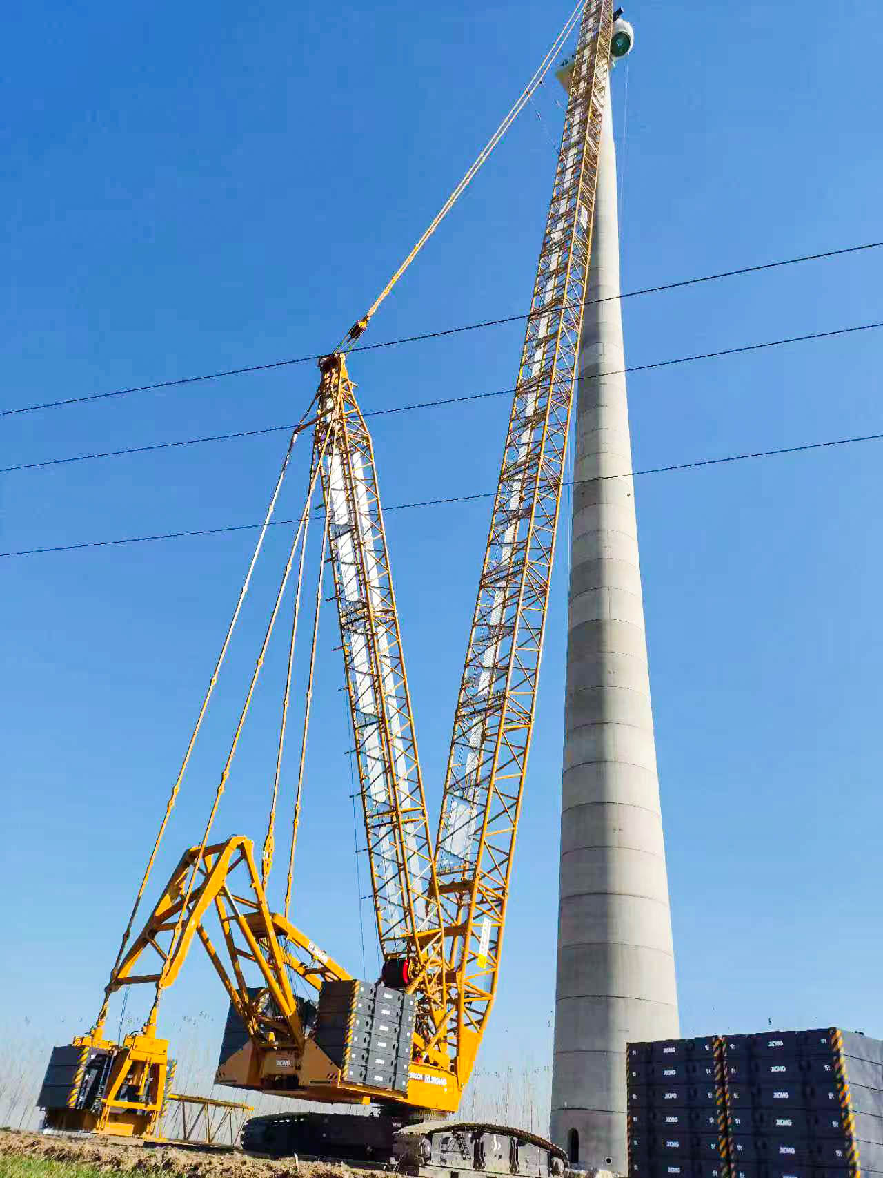 160米高空精準(zhǔn)“搭積木”：徐工XLC15000M分體吊裝6.25兆瓦風(fēng)機全紀(jì)錄