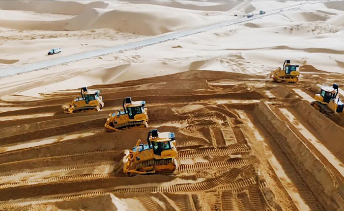 沙漠施工五大難題？徐工D170LGP沙漠型推土機硬核破解！
